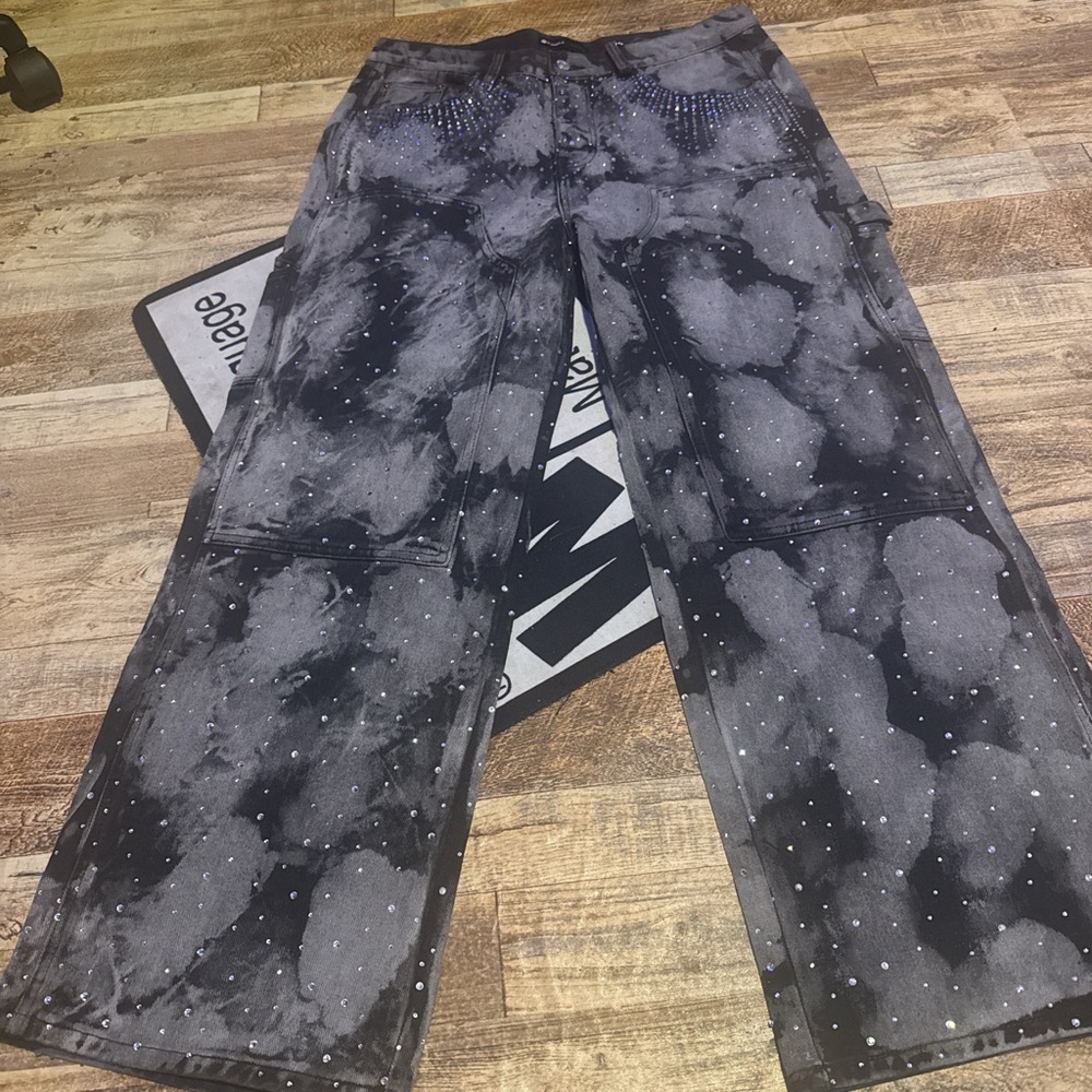 Stylish Black and Gray Cargo Pants